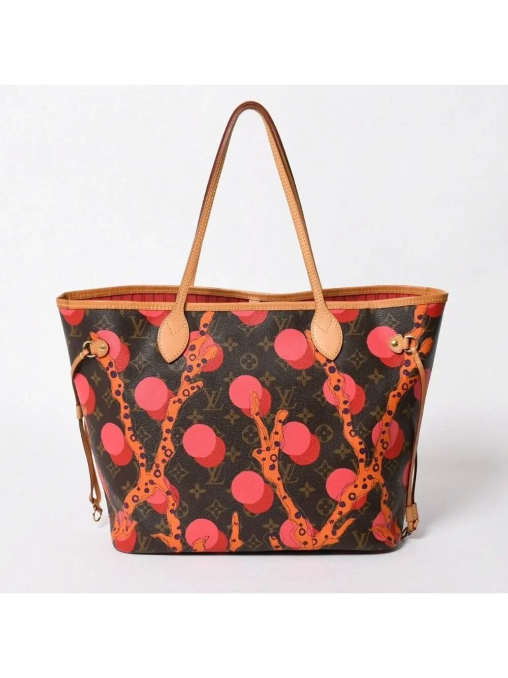 Louis Vuitton Monogram Ramage Neverfull MM Tote Canvas Brown Pink Gold